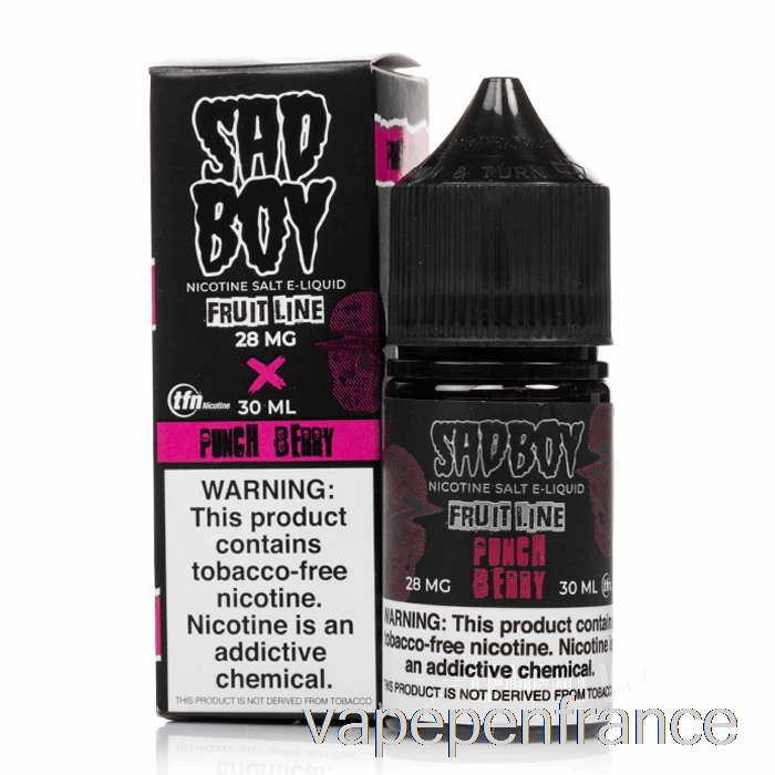 Punch Berry - Sels De Sadboy - Stylo Vape 30 Ml 28 Mg